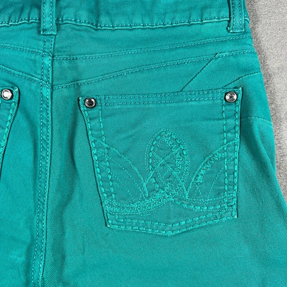 Wrangler Western custom teal denim jeans skirt women size 5 - Picture 2 of 8